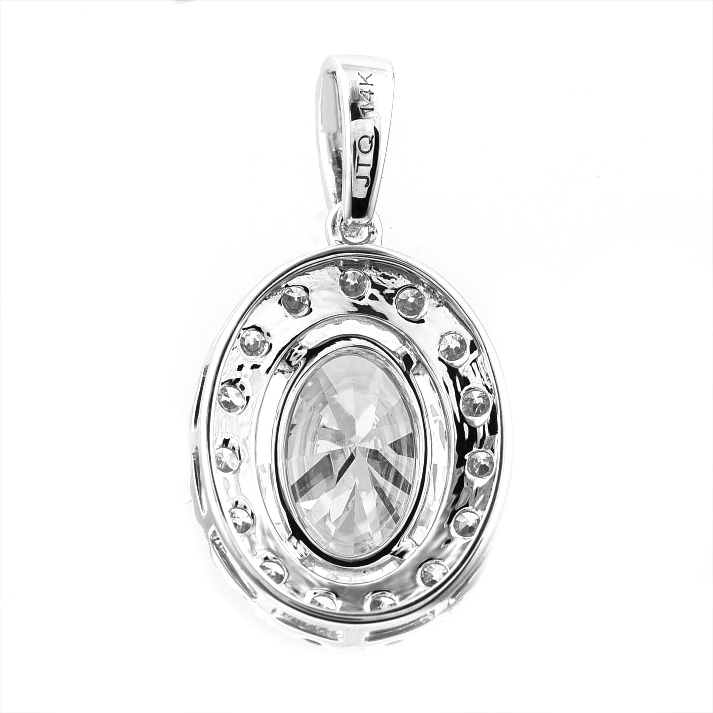 2.55 Carats Lab Grown Diamond 14K Gold Pendant