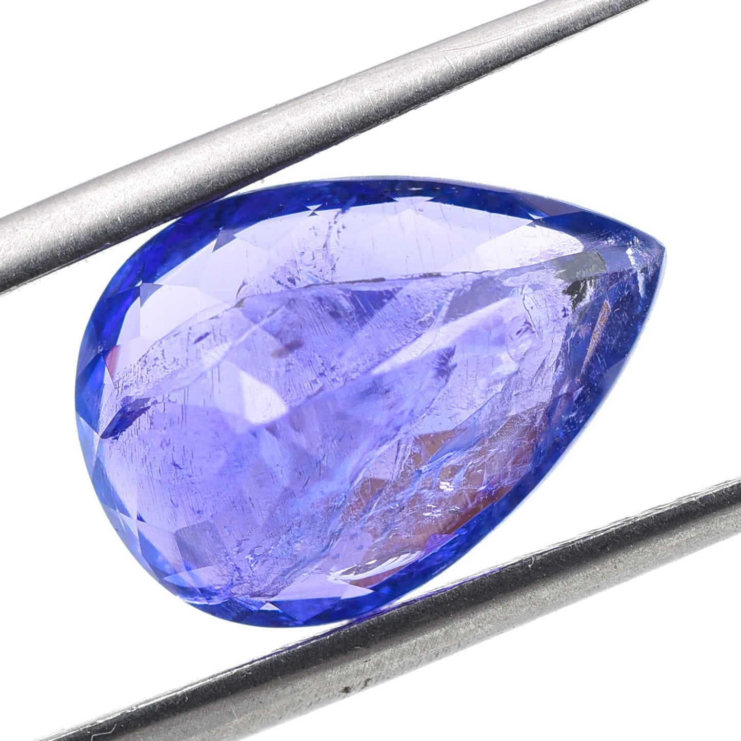6.82 Natural Zoisite Tanzanite Pear Mixed Cut Gemstone