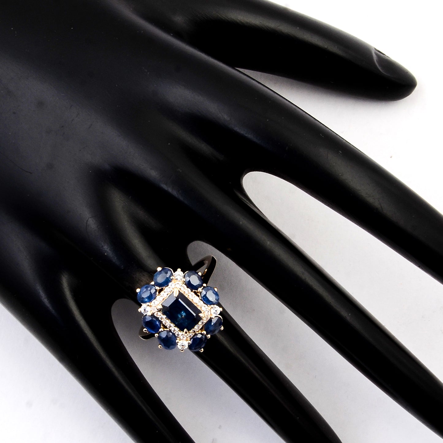 2.80 Ct Octagon Sapphire 14K Gold Ring