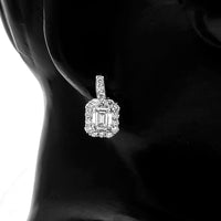 3.25 Carats Lab Grown Diamond 14K Gold Earrings