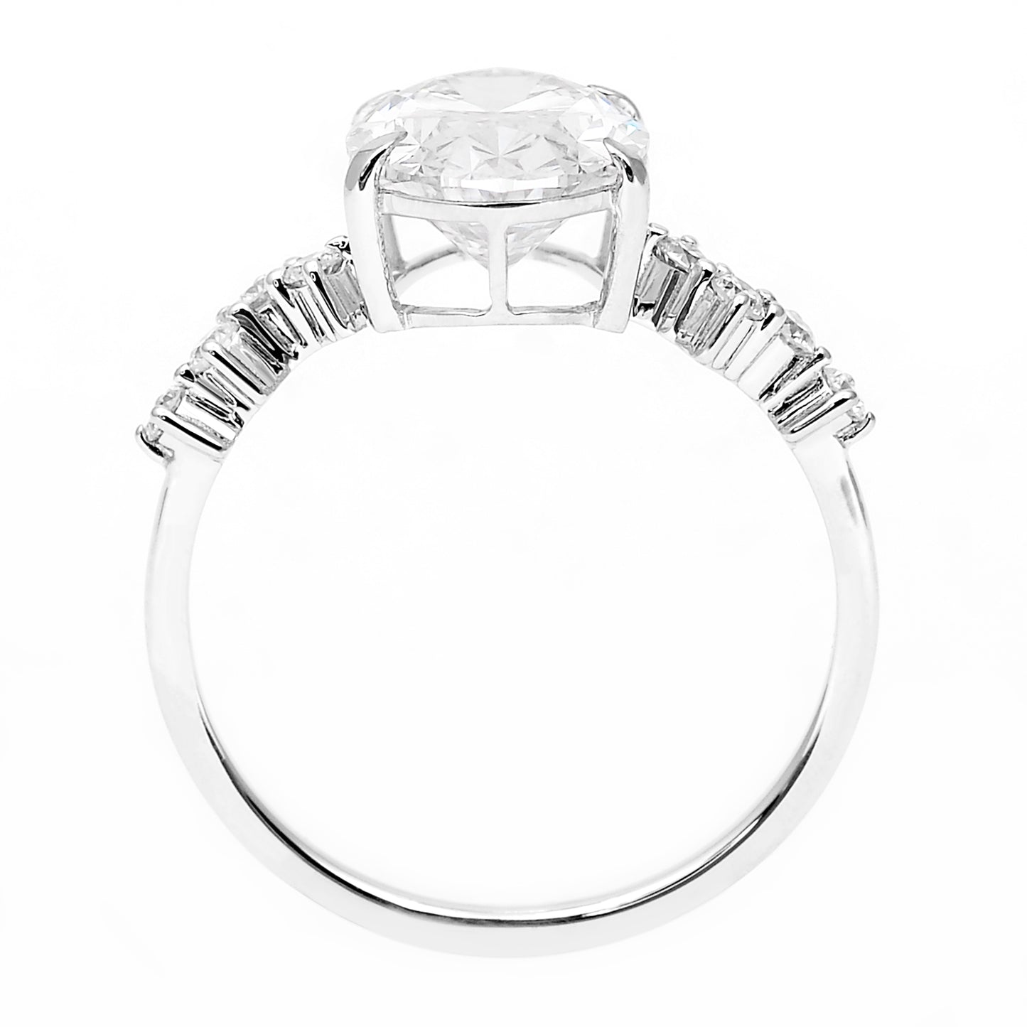 3.23 Carats Lab Grown Diamond 14K Gold Ring