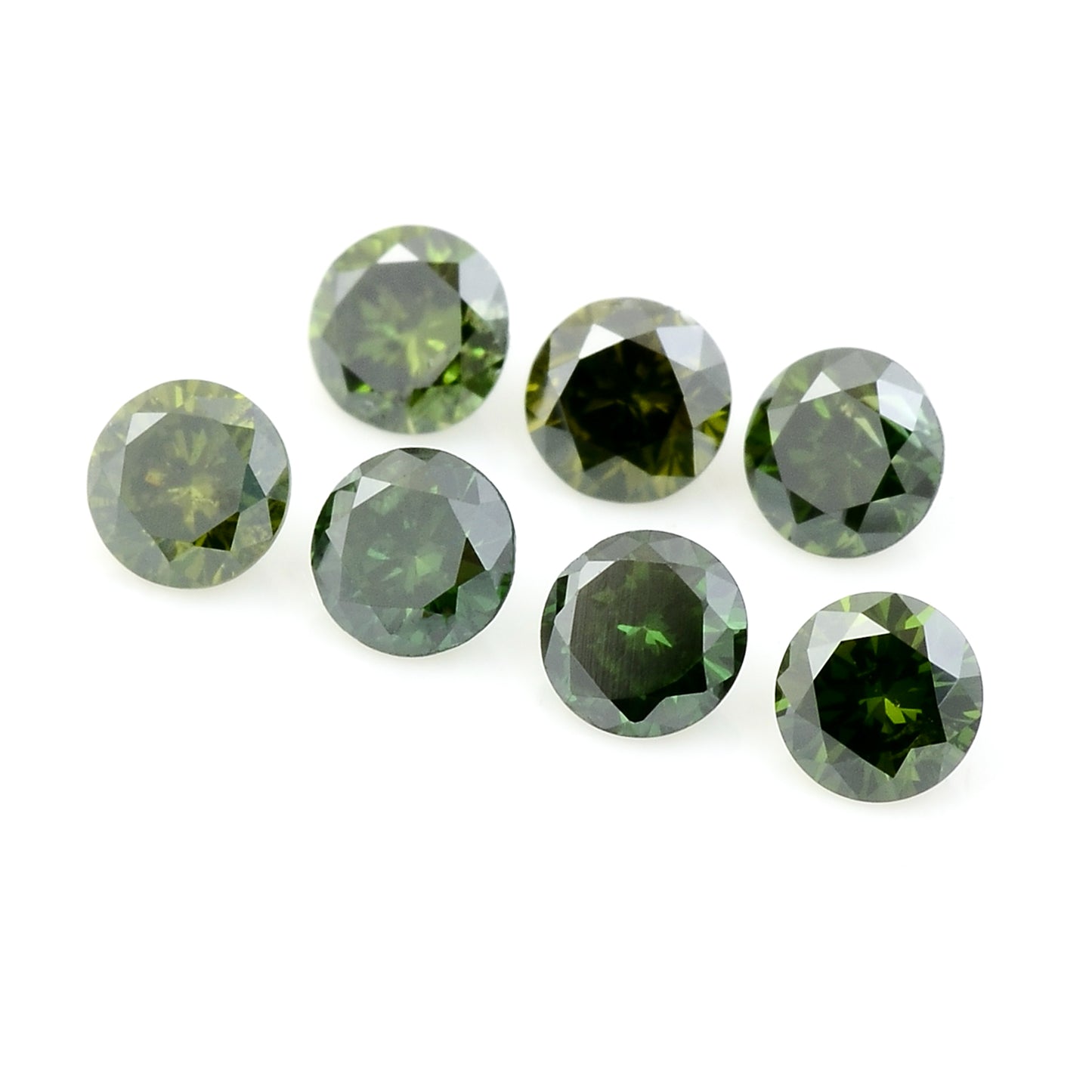 0.65 Green Diamond Round Loose Gemstone