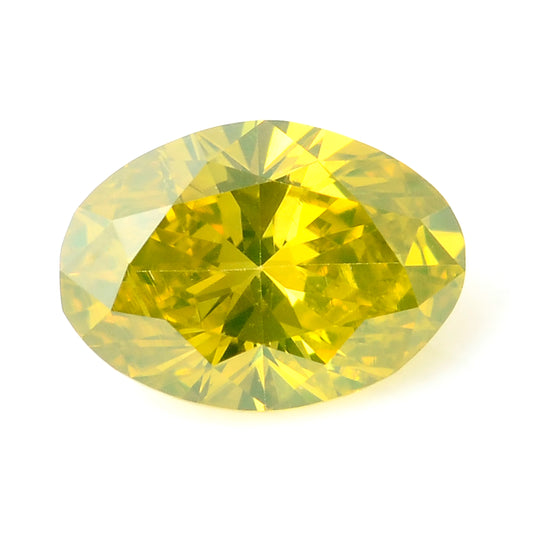 0.28 Carat Yellow Diamond Oval Loose Gemstone