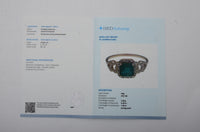 1.25 Ct Octagon Step Cut Natural Emerald 14K Gold Ring