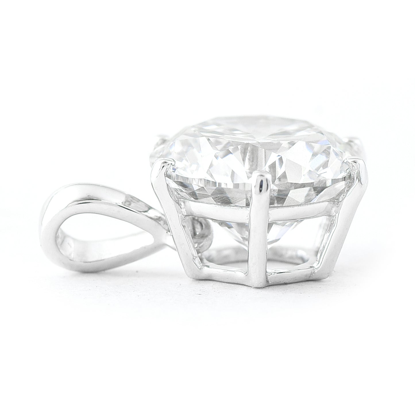 3.11 Carats Lab Grown Diamond 14K Gold Pendant
