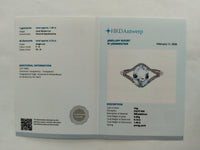 1.58 Ct Oval Mixed Cut Natural Aquamarine 950 Platinum Ring