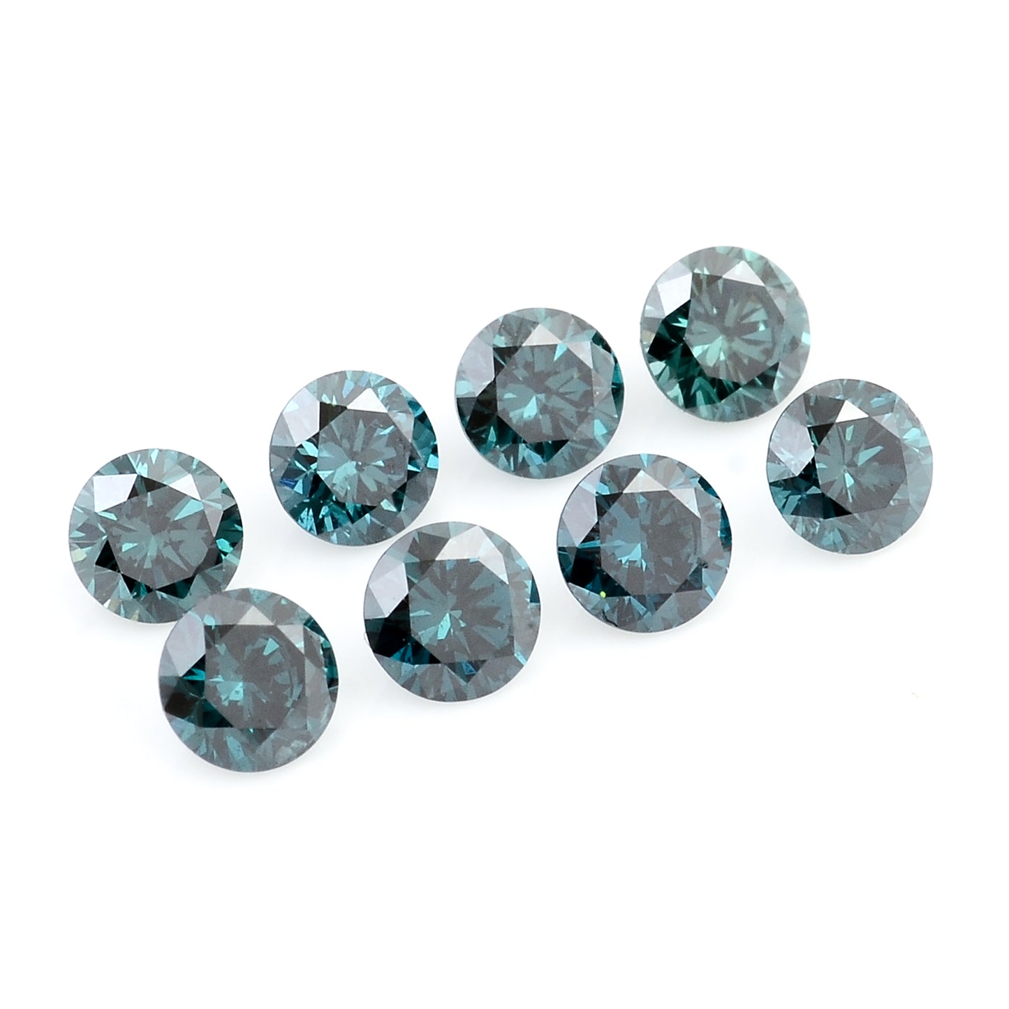 0.71 Blue Diamond Round Loose Gemstone