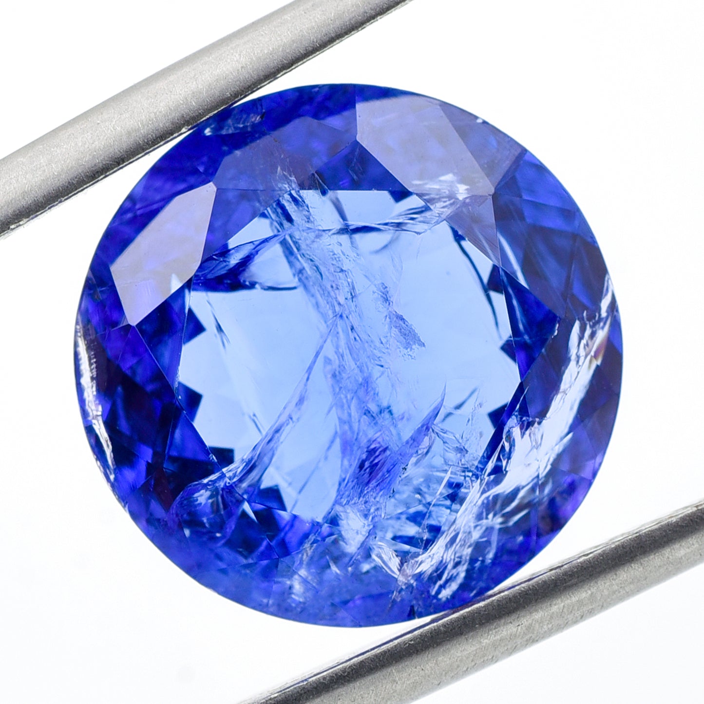 9.05 Natural Zoisite Tanzanite Round Mixed Cut Gemstone