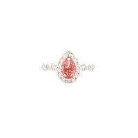 1.74 Carats Pink Lab Grown Diamond 14K Gold Ring