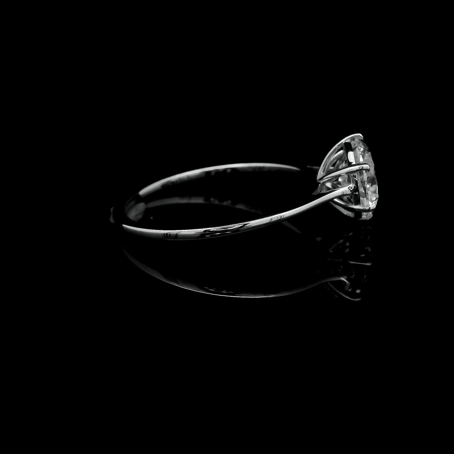 1.49 Ct Round Lab Grown Diamond 14K Gold Ring