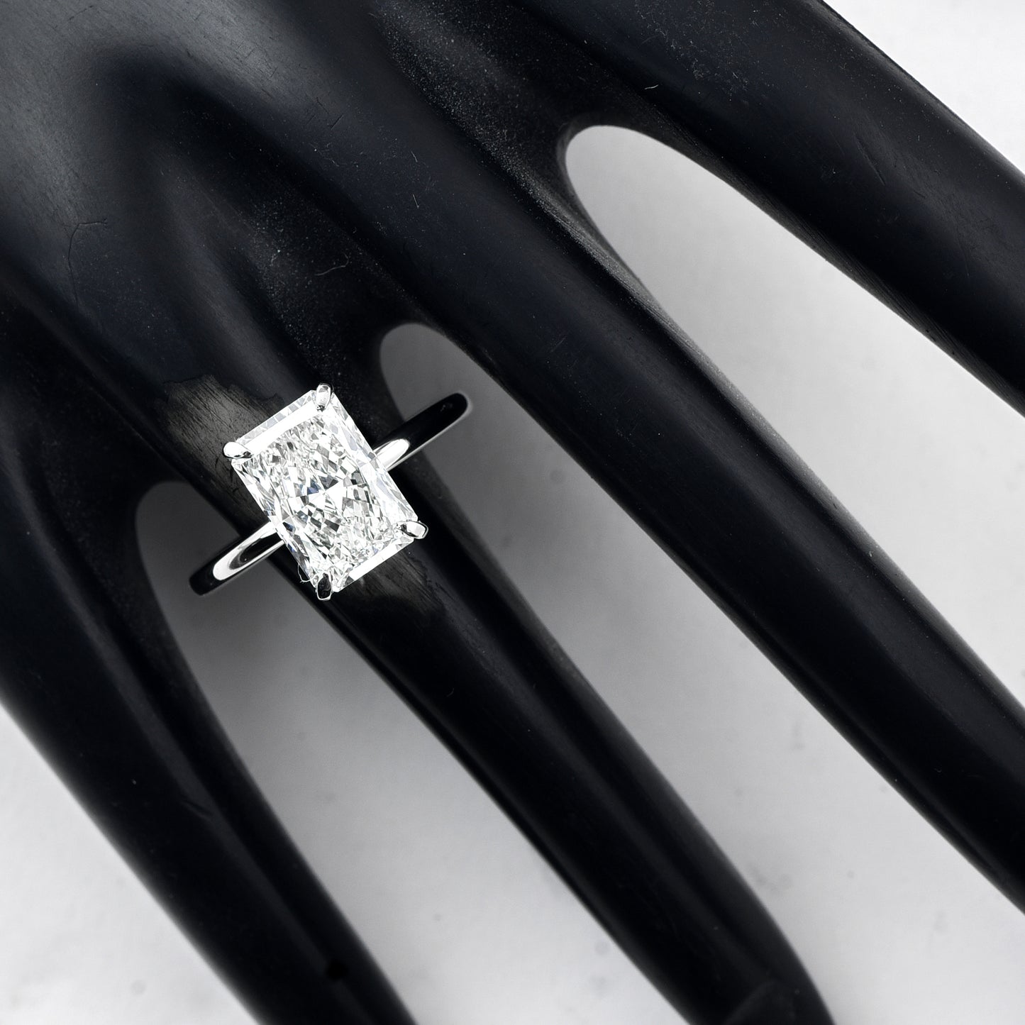 3.05 Carats Lab Grown Diamond 950 Platinum Ring