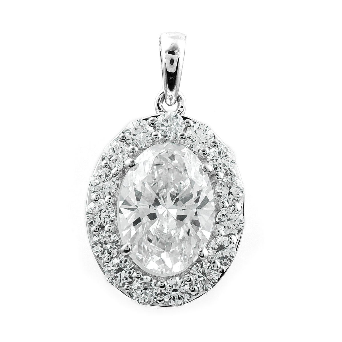 2.39 Carats Lab Grown Diamond 14K Gold Pendant