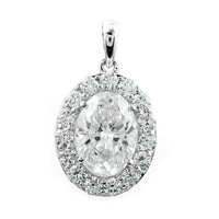 2.39 Carats Lab Grown Diamond 14K Gold Pendant