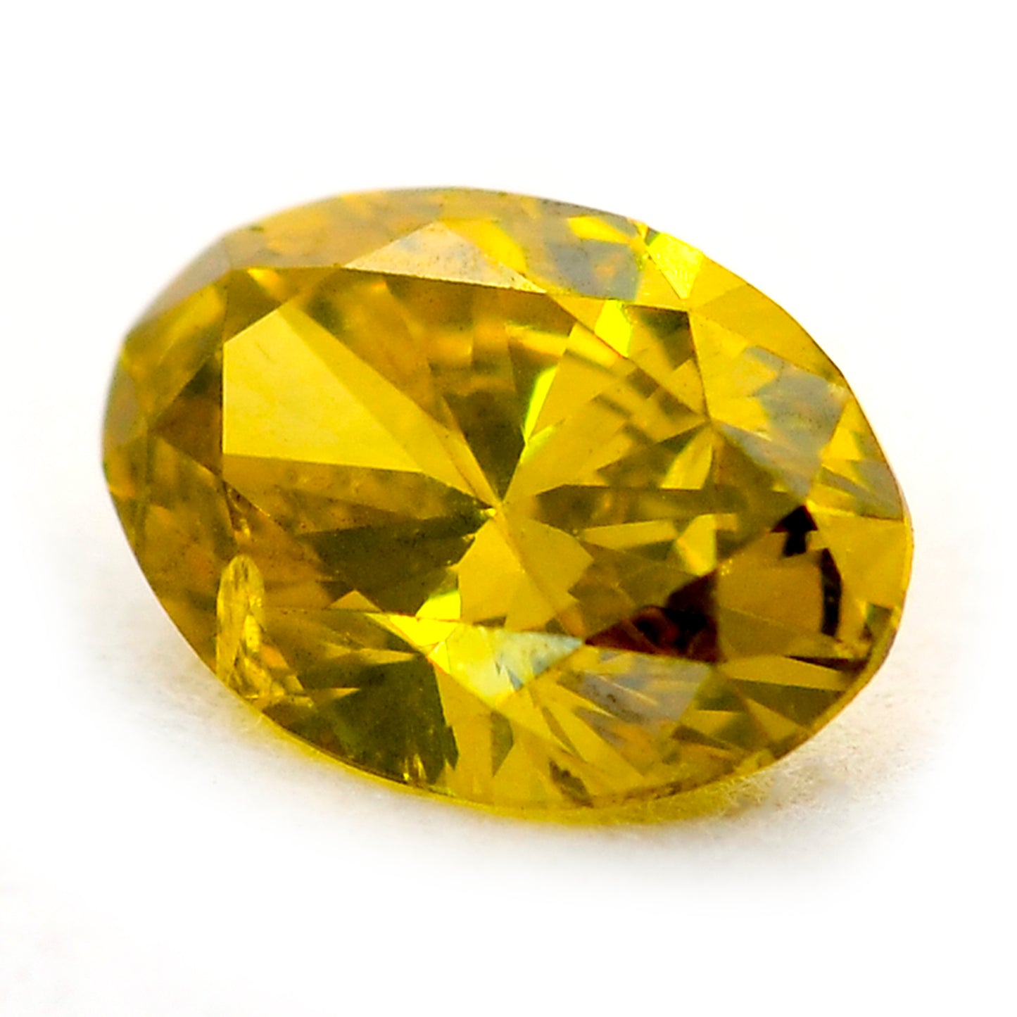 0.29 Yellow Diamond Oval Loose Diamond