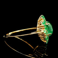 2.20 Ct Oval Emerald 14K Gold Ring