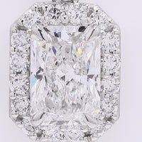 2.30 Carats Lab Grown Diamond 950 Platinum Pendant