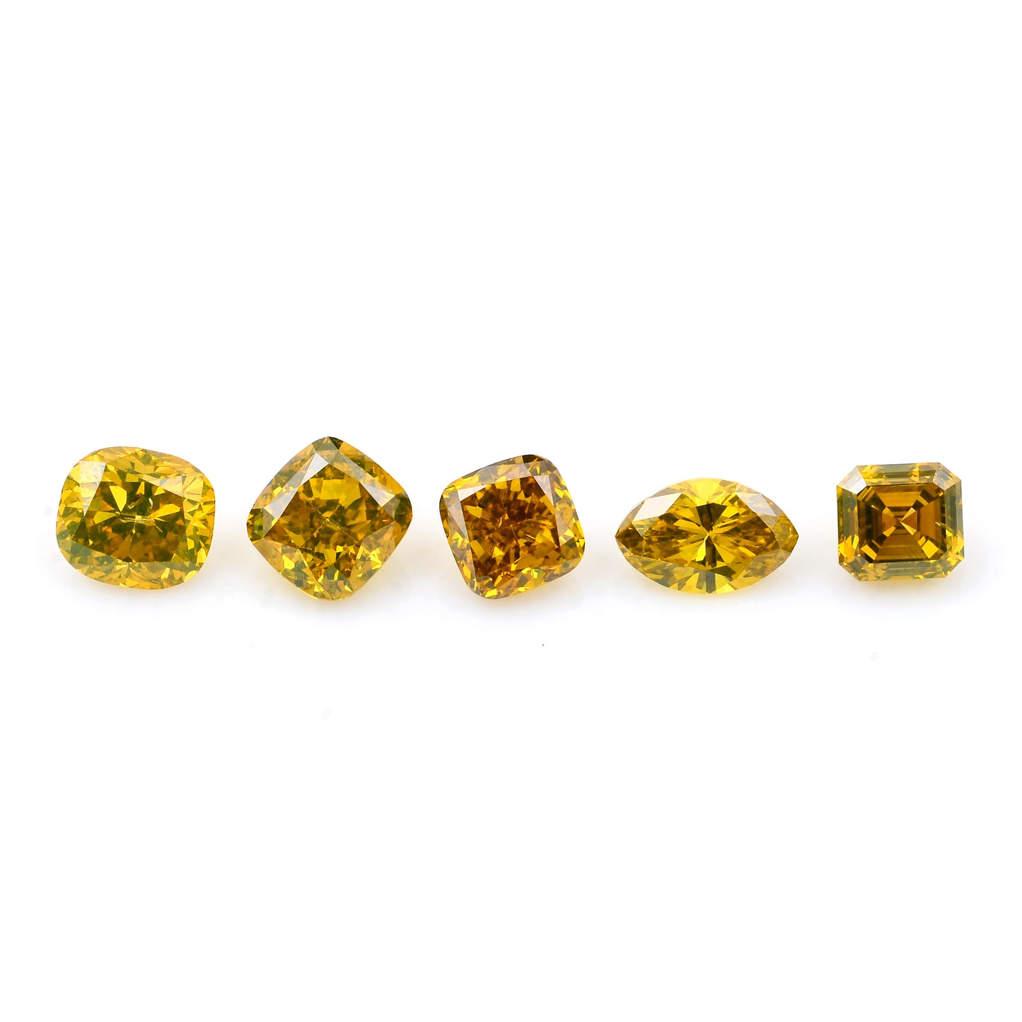 1.82 Yellow Diamond Octagon, Cushion, Marquise Loose Diamond