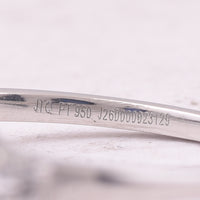 1.70 Ct Oval Mixed Cut Natural Sapphire 950 Platinum Ring