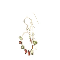 8.25 Ct Garnet, Peridot 925 Sterling Silver Earrings