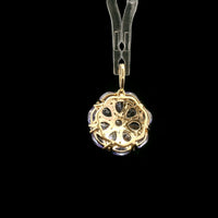1.61 Ct Round Tanzanite 14K Gold Pendant