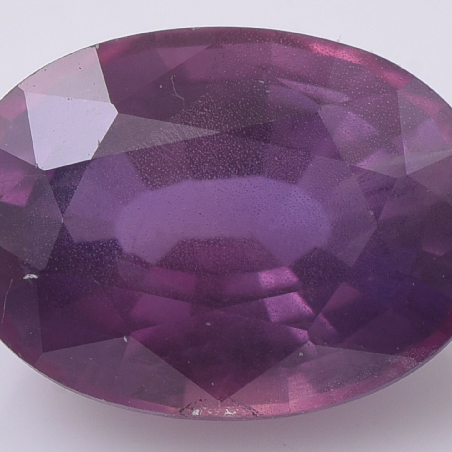 1.23 Natural Corundum Purple Sapphire Oval Mixed Cut Gemstone