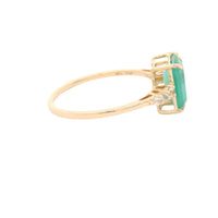 1.60 Ct Octagon Emerald 14K Gold Ring