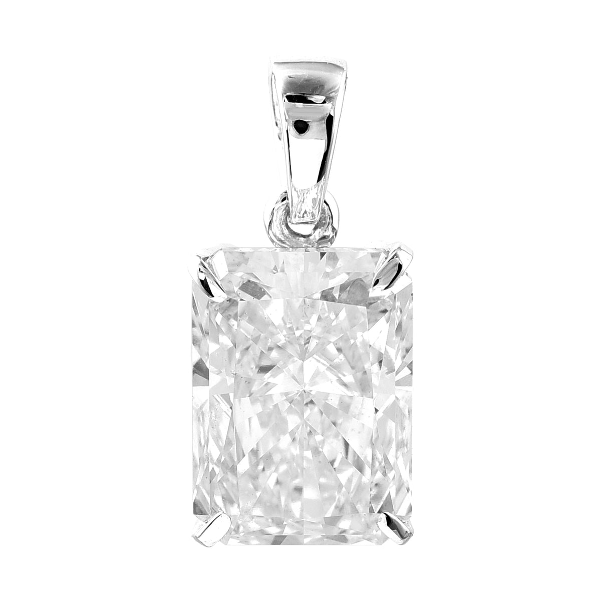 4.92 Carats Lab Grown Diamond 14K Gold Pendant