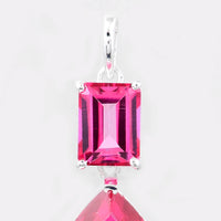 16.55 Ct Pear Pink Topaz, 925 Sterling Silver Pendant