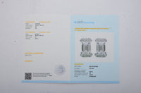 4.33 Carats Lab Grown Diamond 14K Gold Earrings