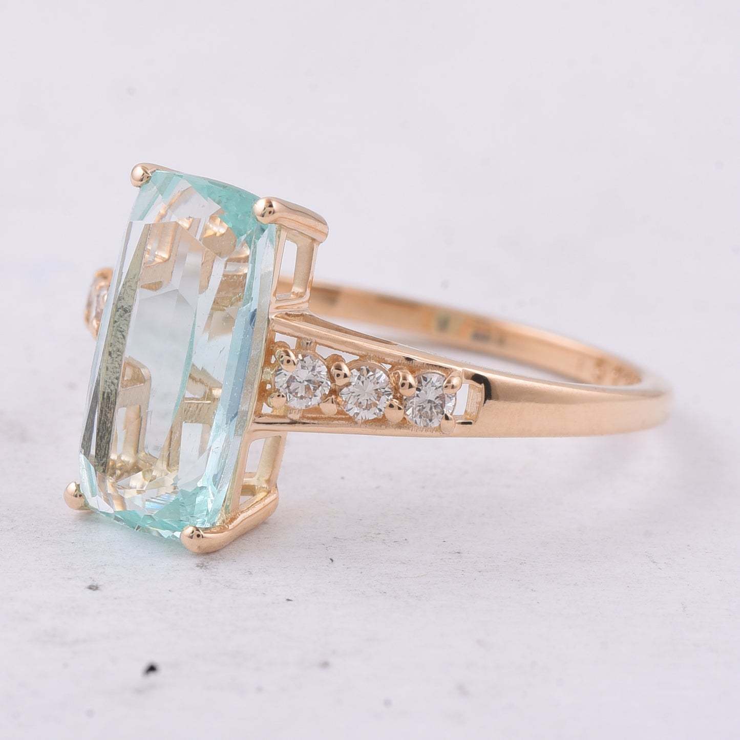 2.48 Ct Cushion Natural Emerald 14K Gold Ring