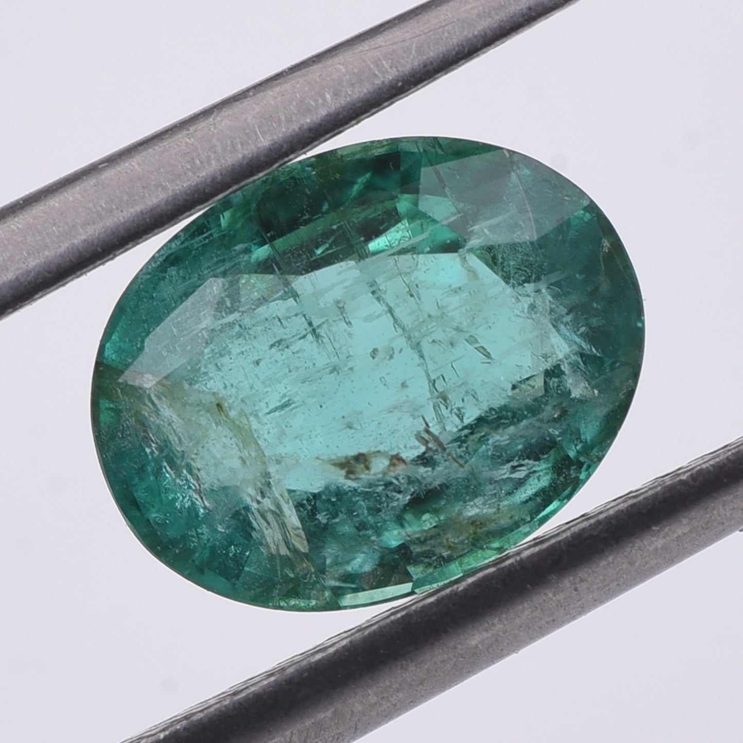 1.71 Natural Beryl Emerald Oval Mixed Cut Gemstone