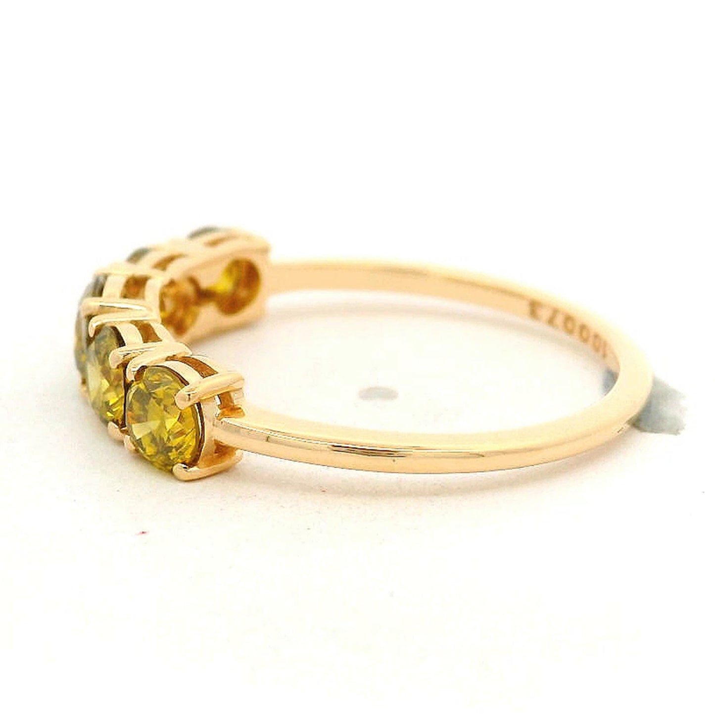 1.23 Ct Round Yellow Diamond 14K Gold Ring