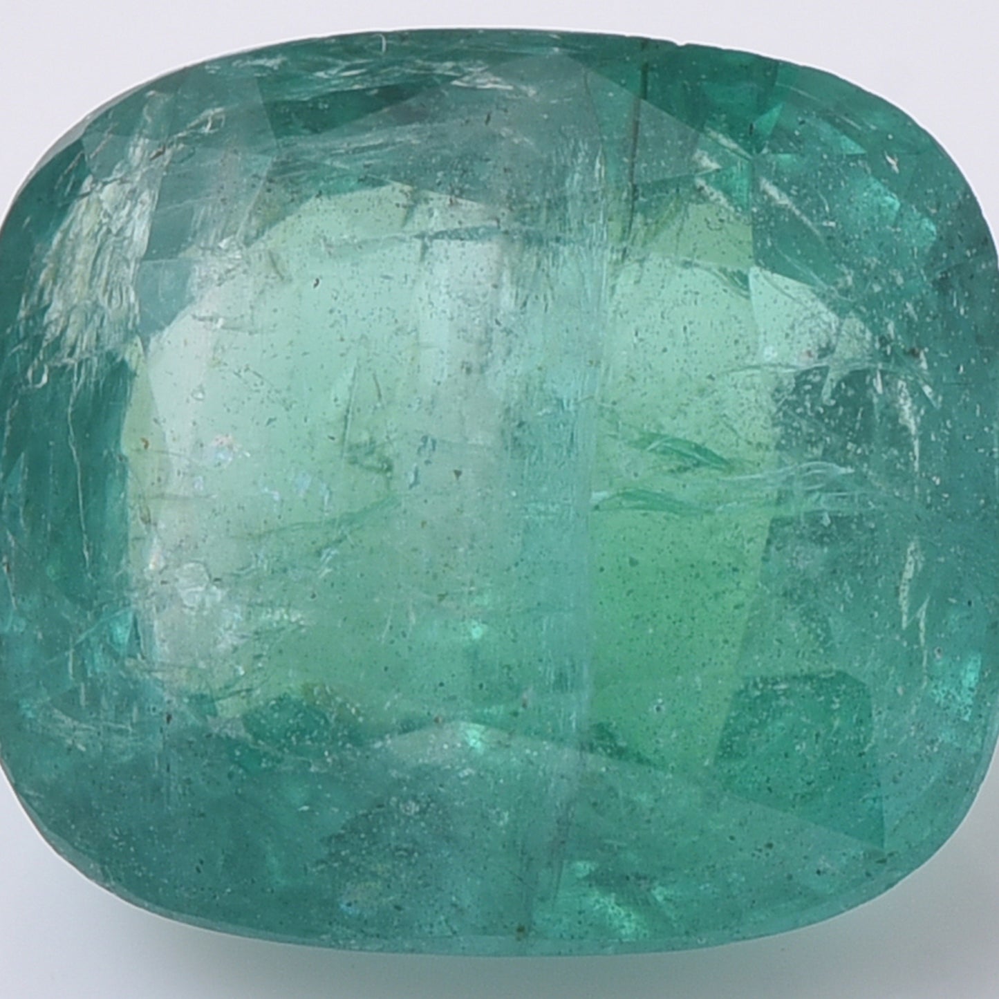 3.77 Natural Beryl Emerald Rectangular Cushion Mixed Cut Gemstone