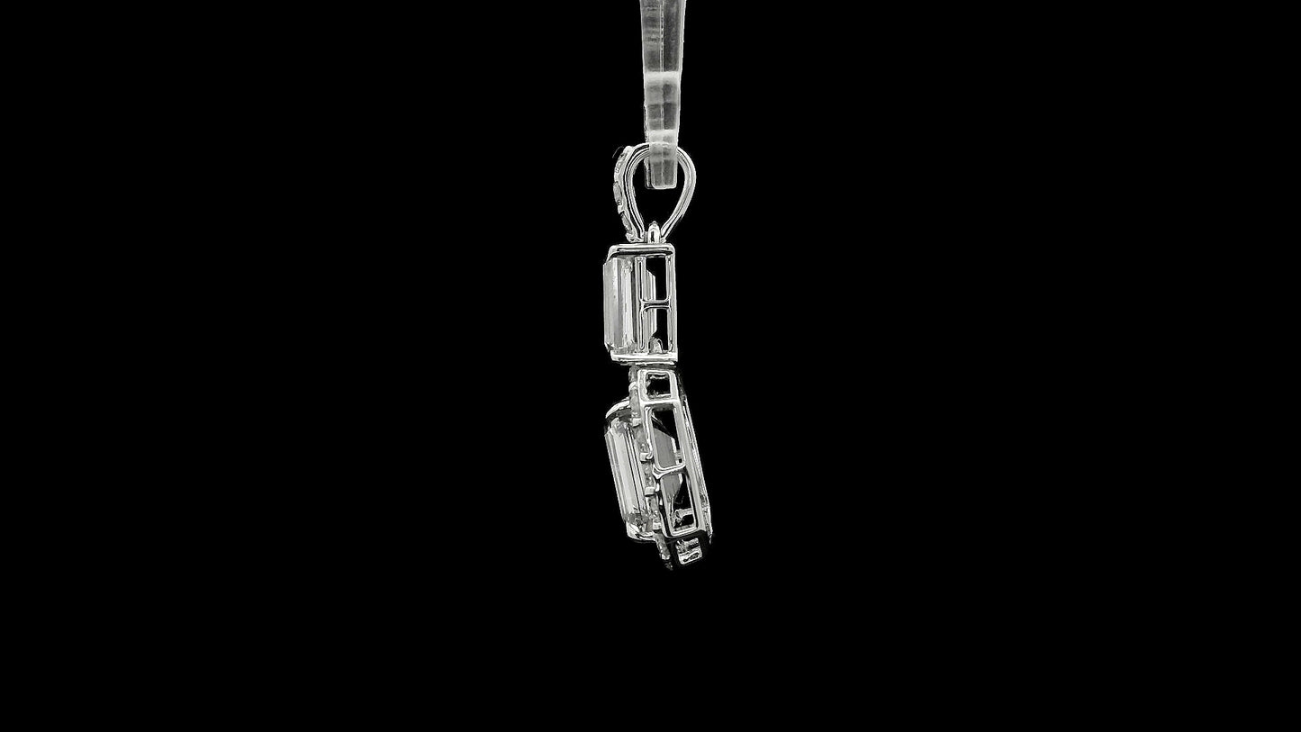 3.61 Carats Lab Grown Diamond 14K Gold Pendant