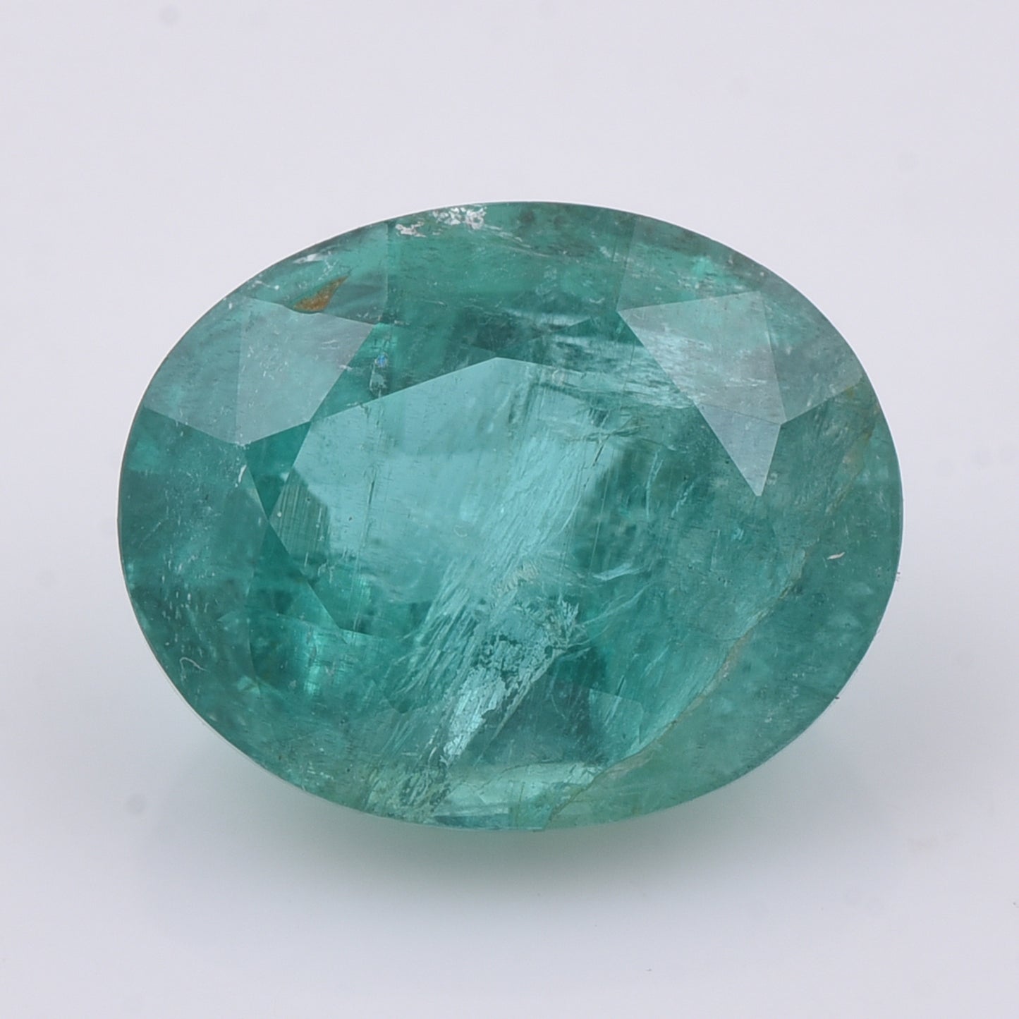 2.57 Natural Beryl Emerald Oval Mixed Cut Gemstone