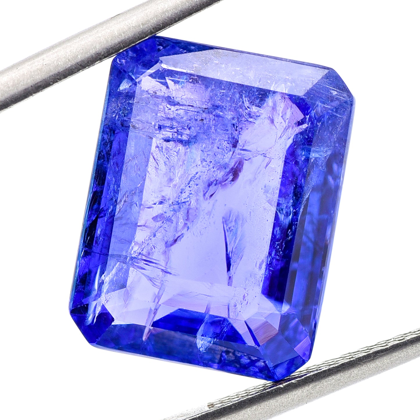 10.54 Natural Zoisite Tanzanite Emerald Cut Gemstone