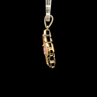 1.27 Ct Square Tourmaline 14K Gold Pendant