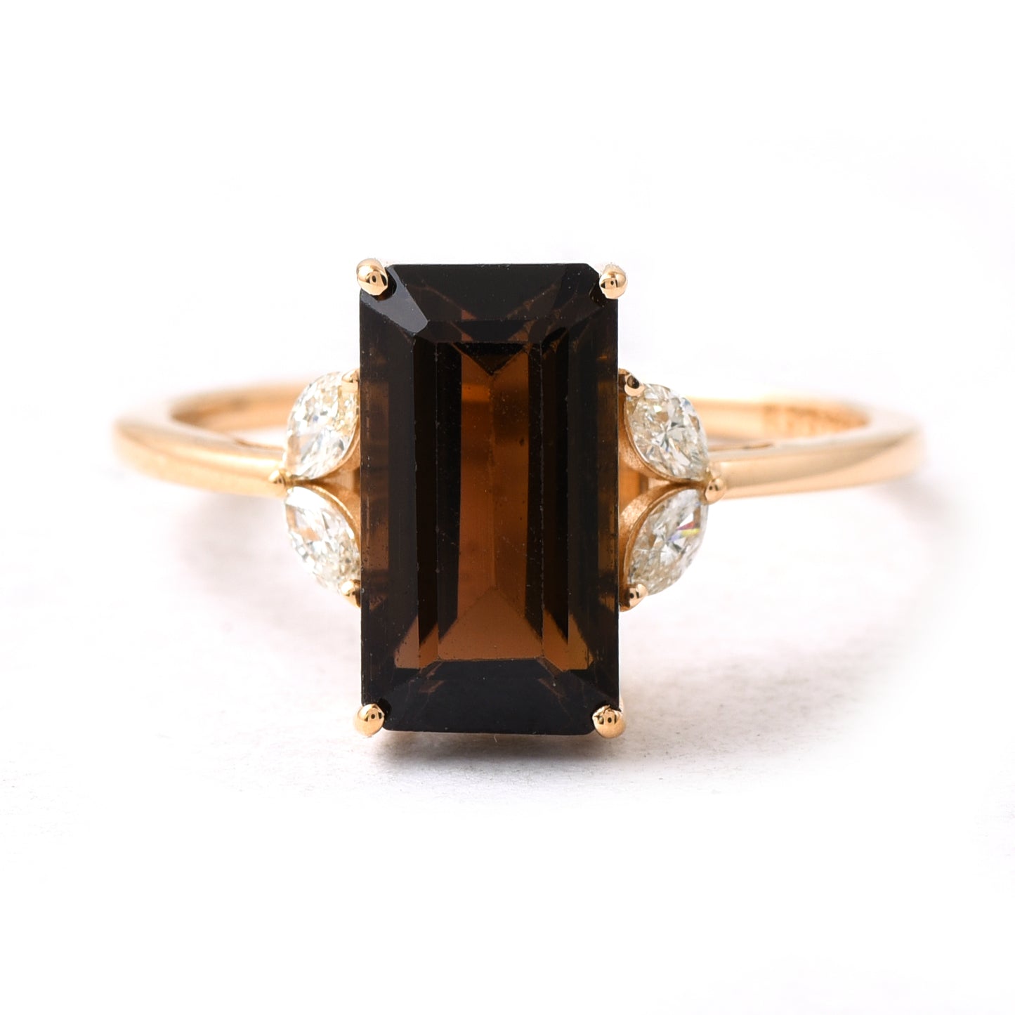 3.35 Ct Octagon Tourmaline 14K Gold Ring