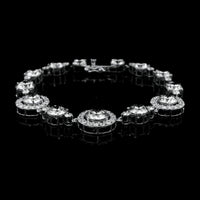 18.01 Ct Round Lab Grown Diamond 14K Gold Bracelet