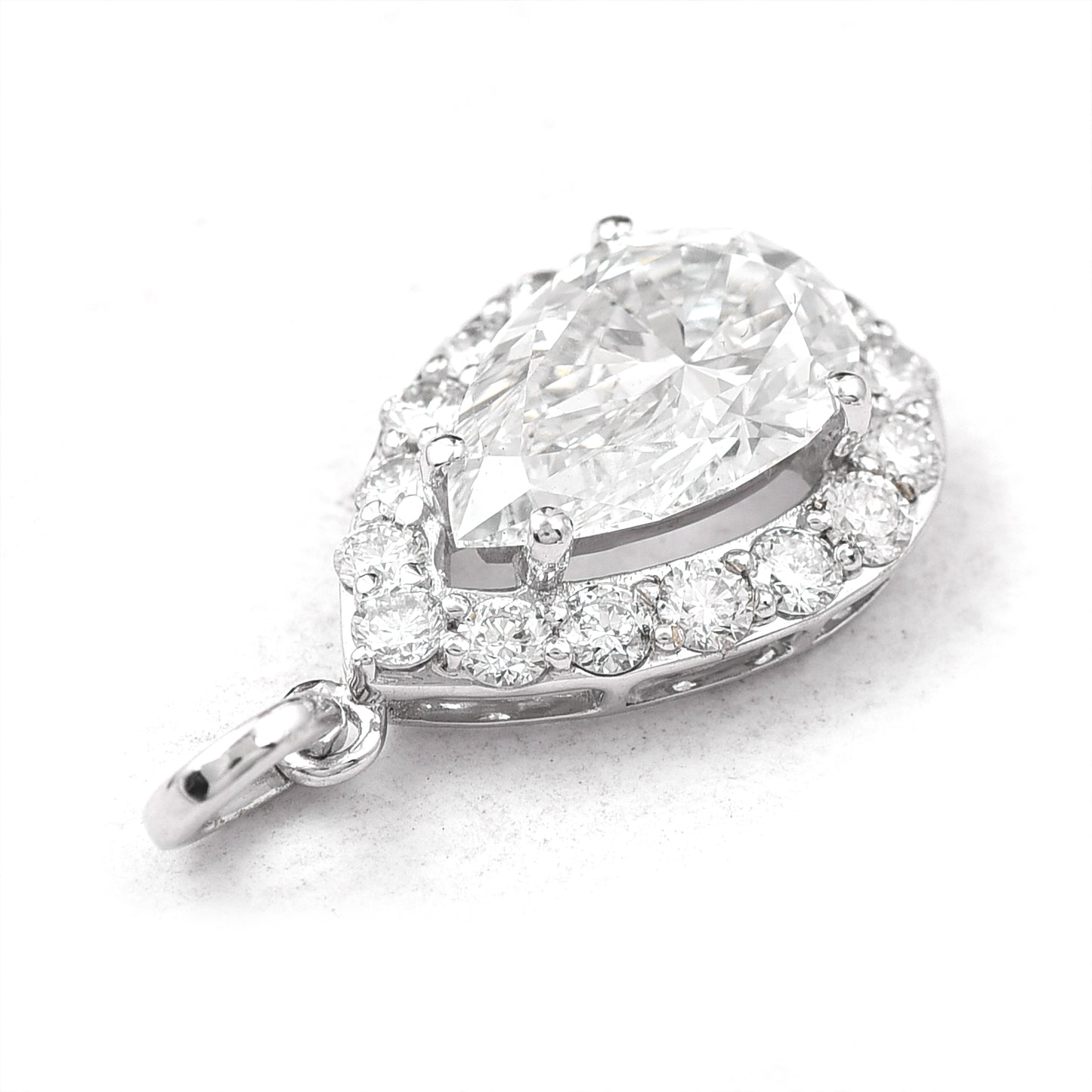 2.37 Carats Lab Grown Diamond 14K Gold Pendant