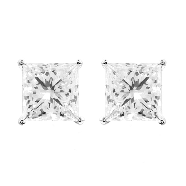 3.82 Carats Lab Grown Diamond 14K Gold Earrings