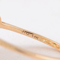 2.17 Ct Square Tourmaline 14K Gold Ring