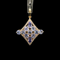 1.91 Ct Pear Tanzanite 14K Gold Pendant