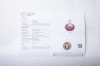 13.54 Ct Oval Cabochon Natural Corundum Ruby 14K Gold Pendant