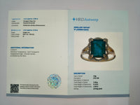 2.78 Ct Octagon Natural Emerald 14K Gold Ring