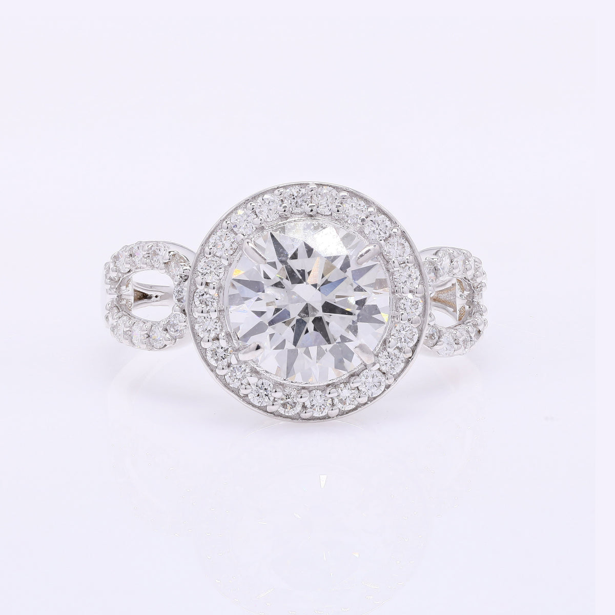 2.58 Carats Lab Grown Diamond 14K Gold Ring
