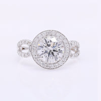 2.58 Carats Lab Grown Diamond 14K Gold Ring