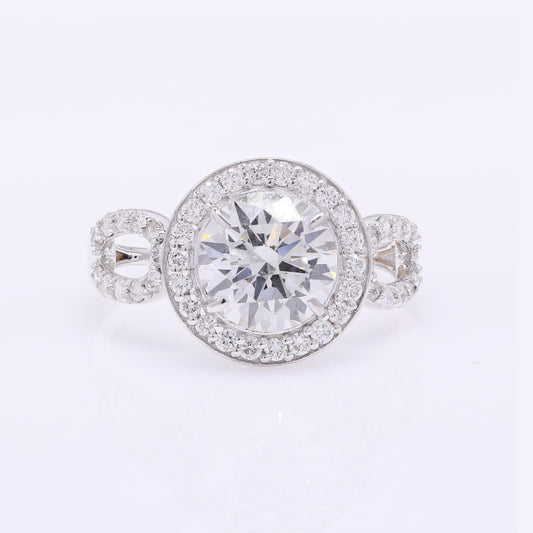 2.58 Carats Lab Grown Diamond 14K Gold Ring