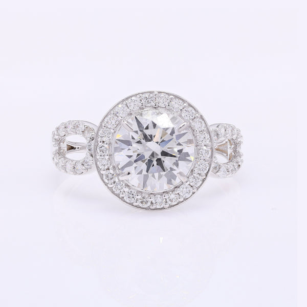 2.58 Carats Lab Grown Diamond 14K Gold Ring