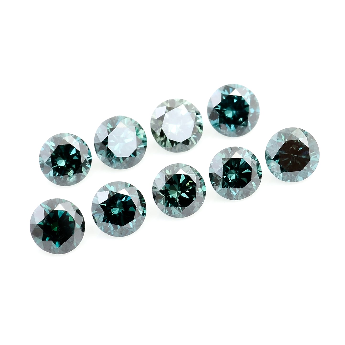 0.74 Blue Diamond Round Loose Gemstone